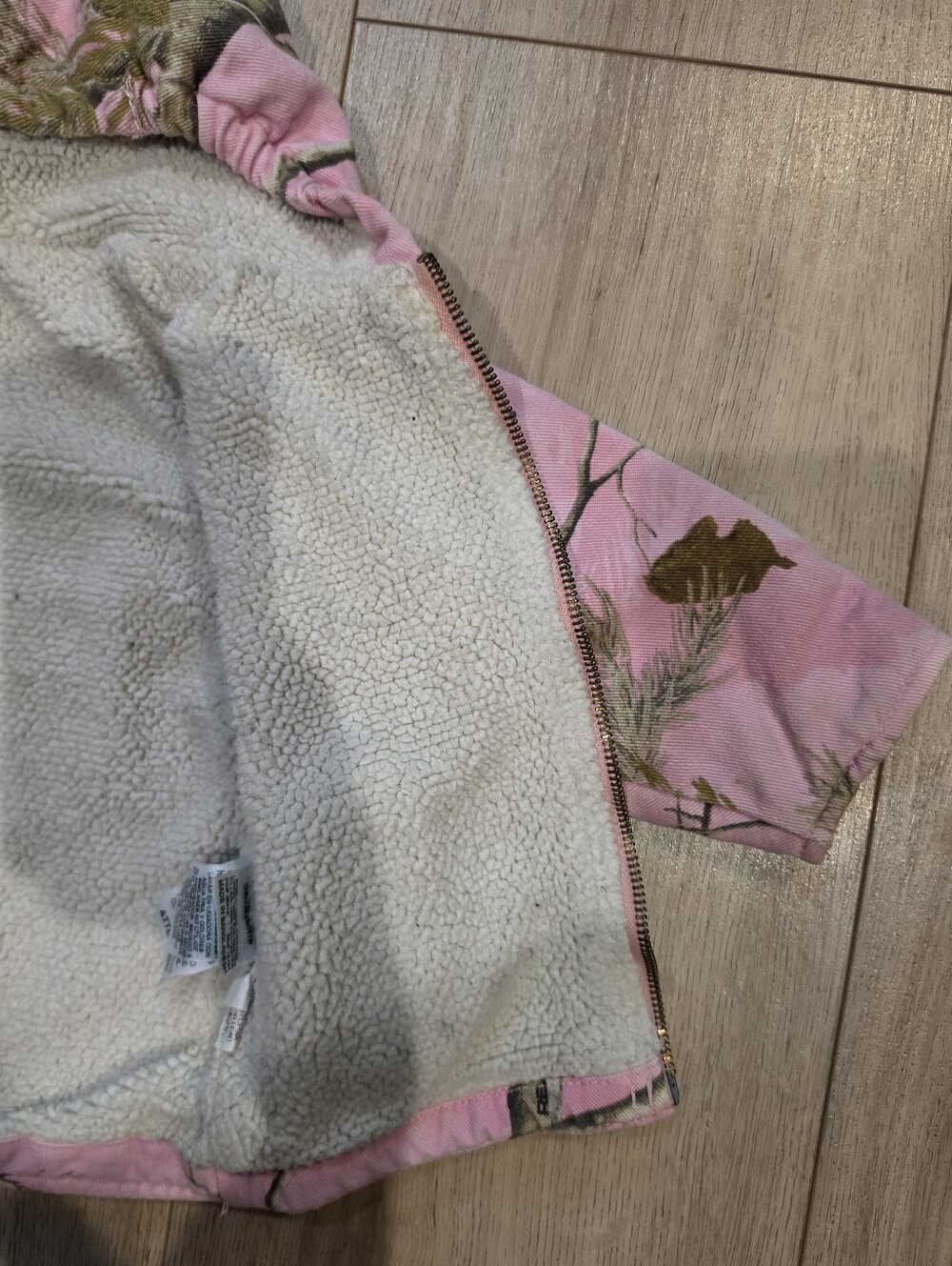 Berne Realtree Xtra Pink Camo Toddler Jacket & Bib Overalls Set 18M/12M - Picture 8 of 11
